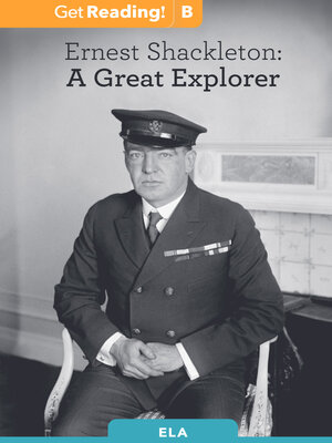 cover image of Ernest Shackleton: A Great Explorer